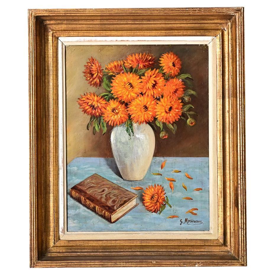 Französisch Vintage gerahmt Blumenstillleben