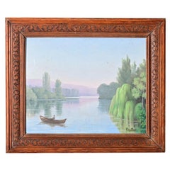 French Vintage Framed Landscape