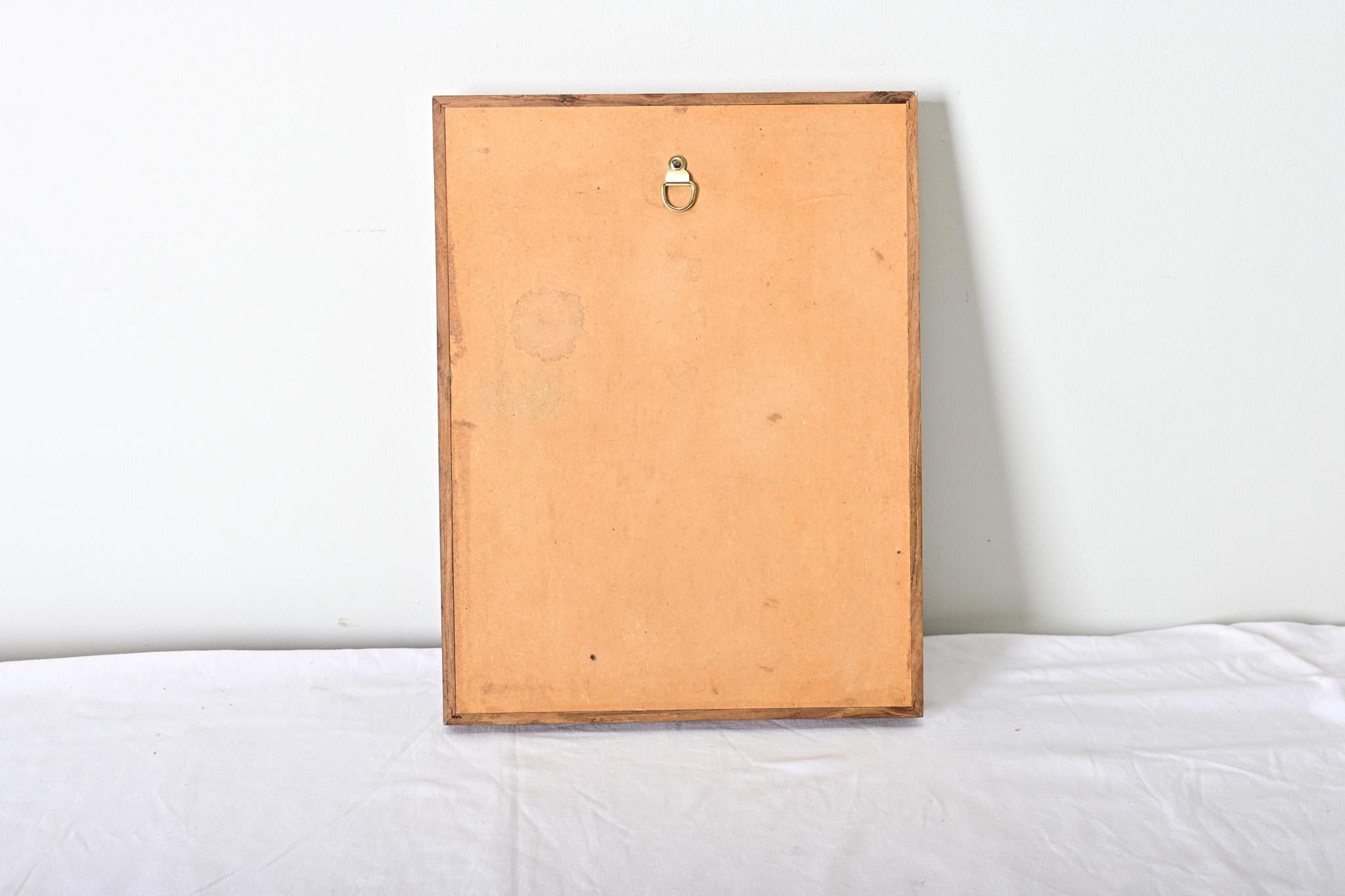 Französisch Vintage Gerahmt Modernes Stillleben (Holz) im Angebot
