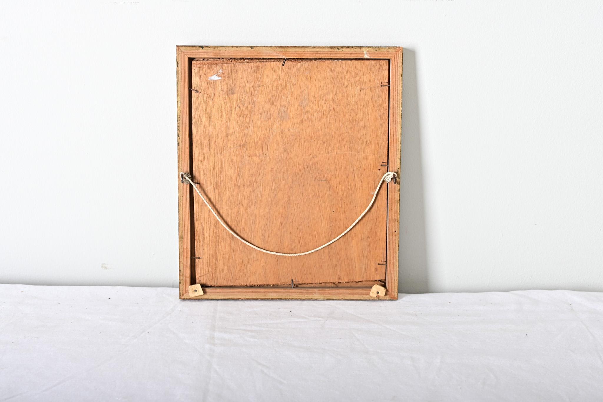 Quadro francese d'epoca con cornice raffigurante una croce In condizioni buone in vendita a Baton Rouge, LA
