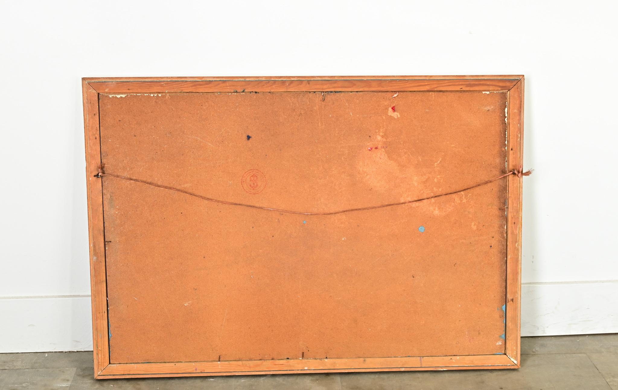 Französisch Vintage gerahmt Gemälde von Fasanen im Angebot 5