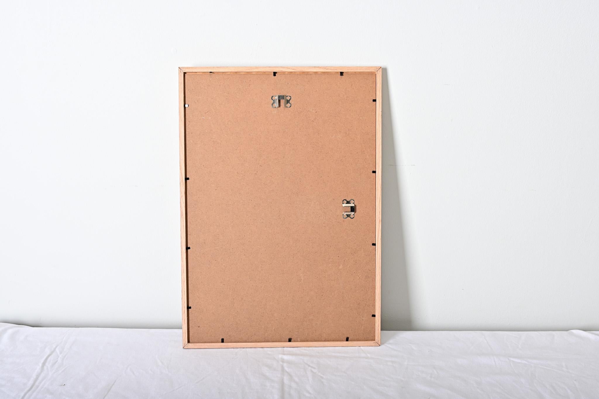 Französisch Vintage gerahmt Pastell Zeichnung im Angebot 3