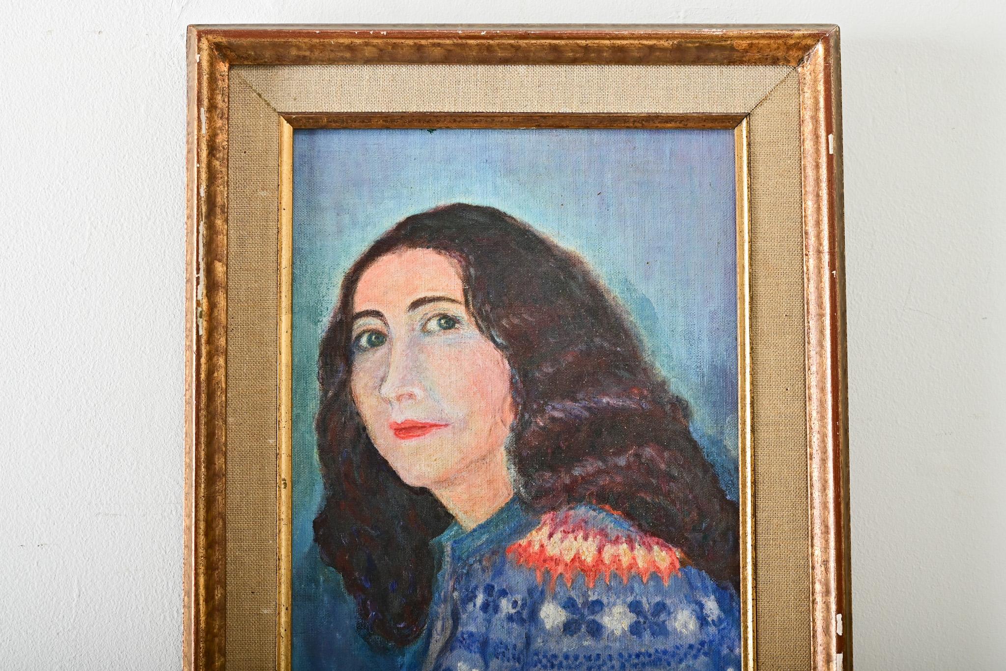 Französisch Vintage By Gerahmtes Porträt im Zustand „Gut“ im Angebot in Baton Rouge, LA