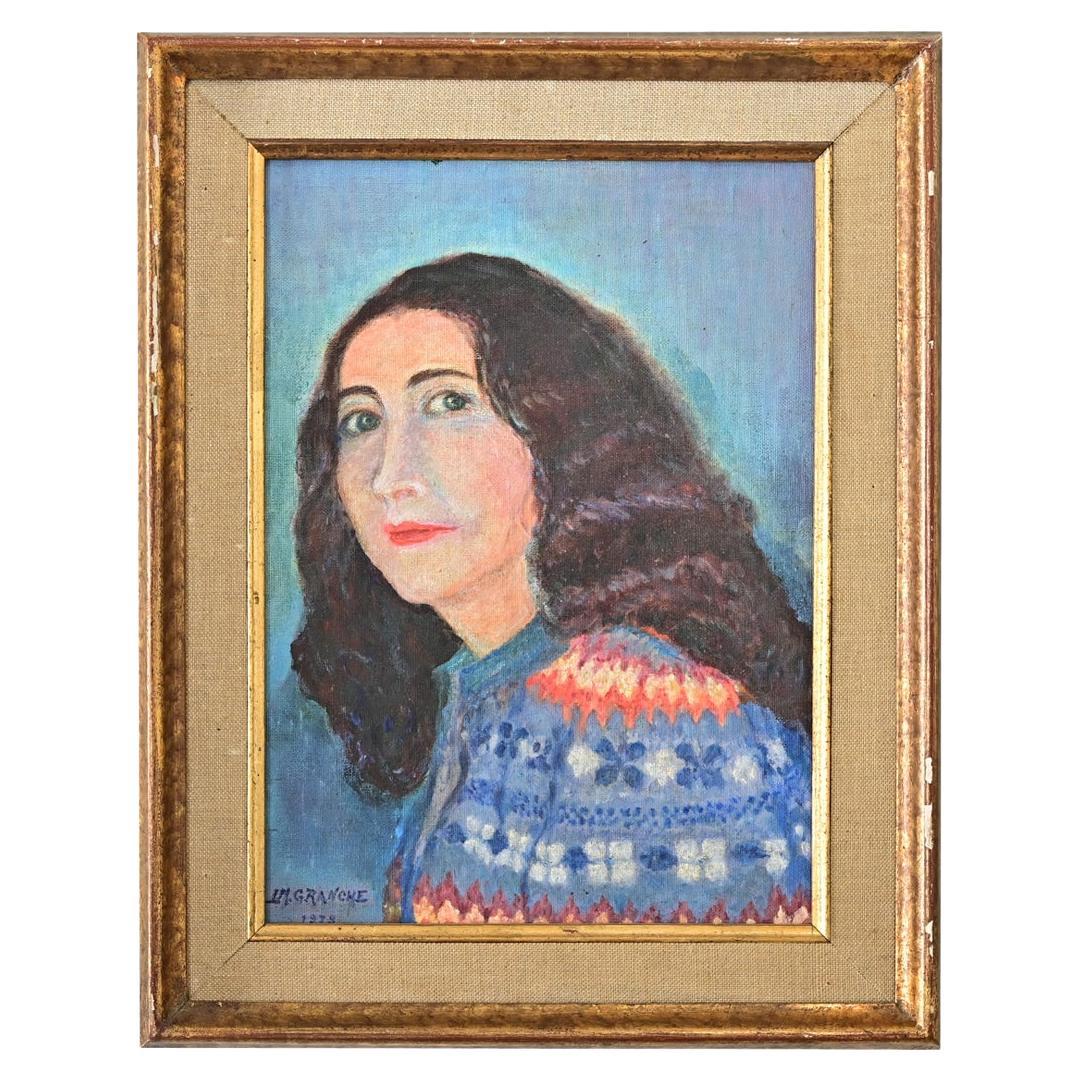 Französisch Vintage By Gerahmtes Porträt im Angebot