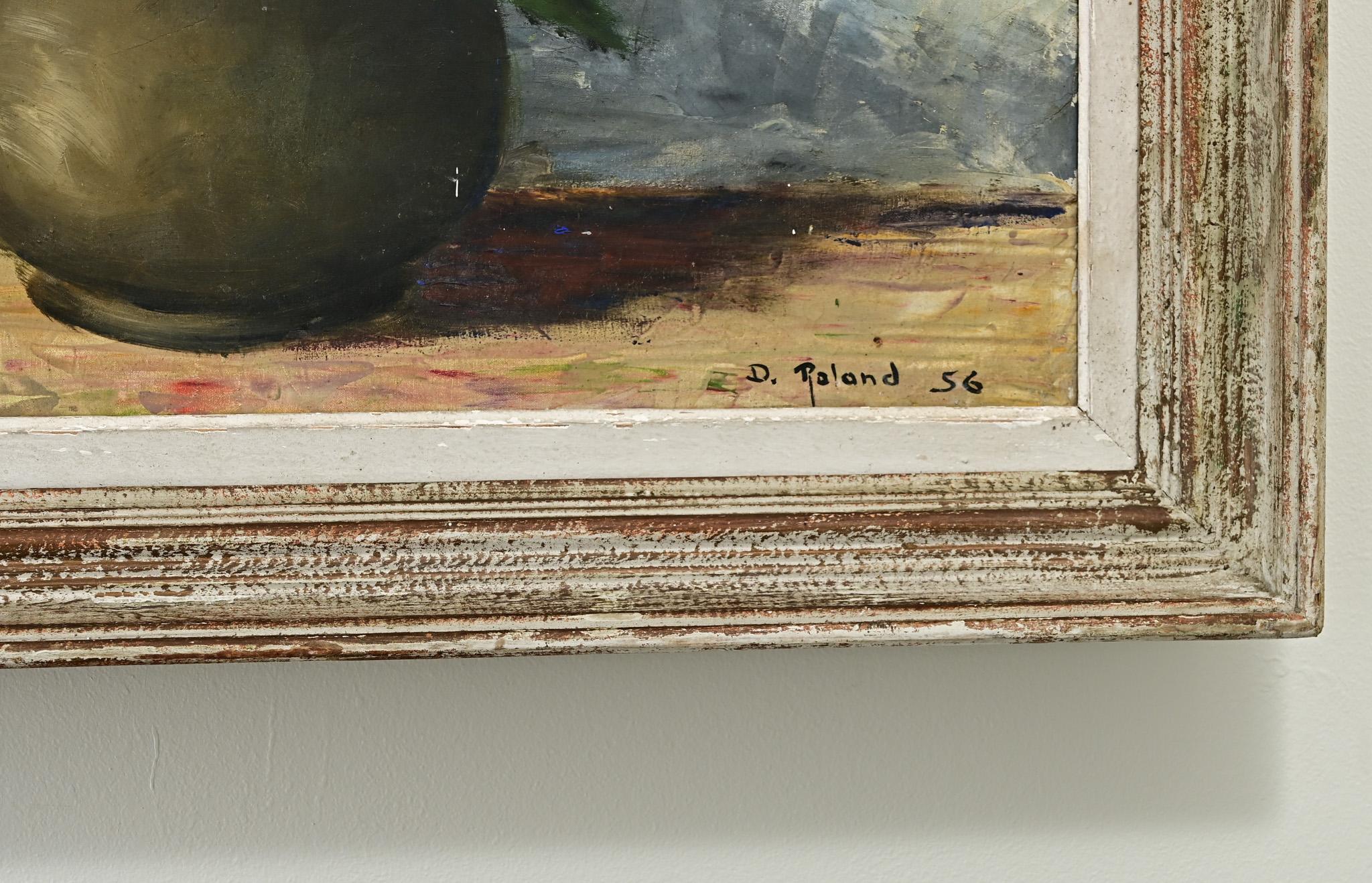 20th Century French Vintage Framed Still Life For Sale