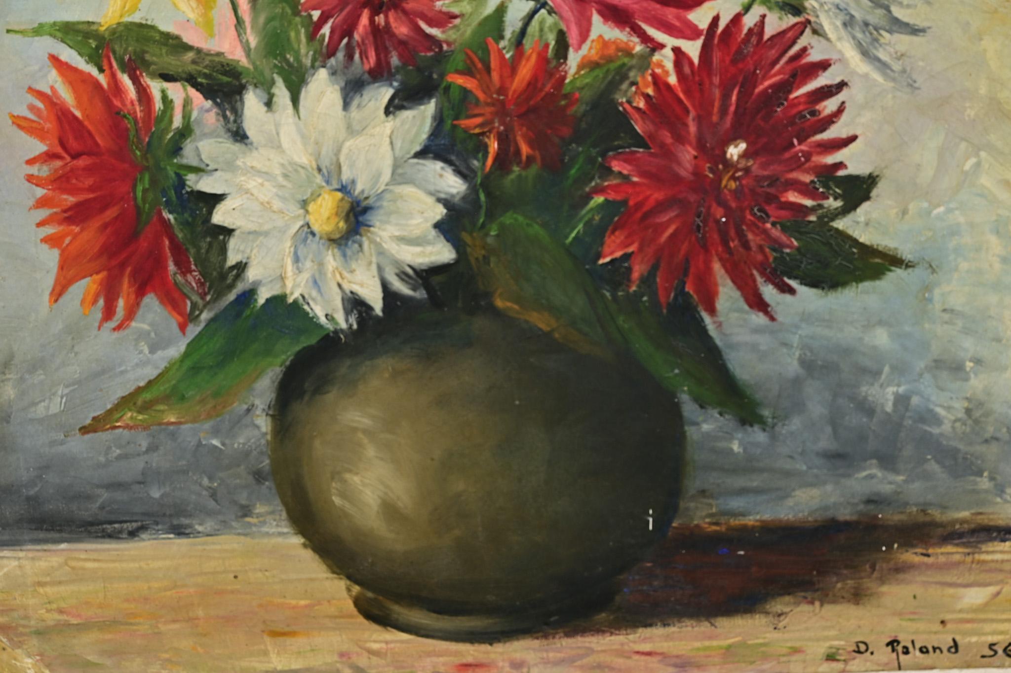 French Vintage Framed Still Life For Sale 1