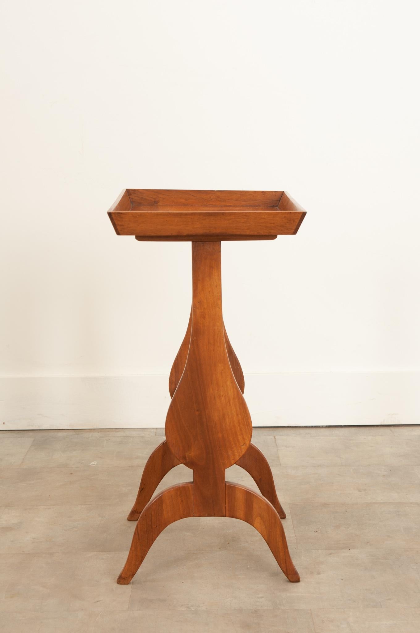 20th Century French Vintage Fruitwood Drink Table