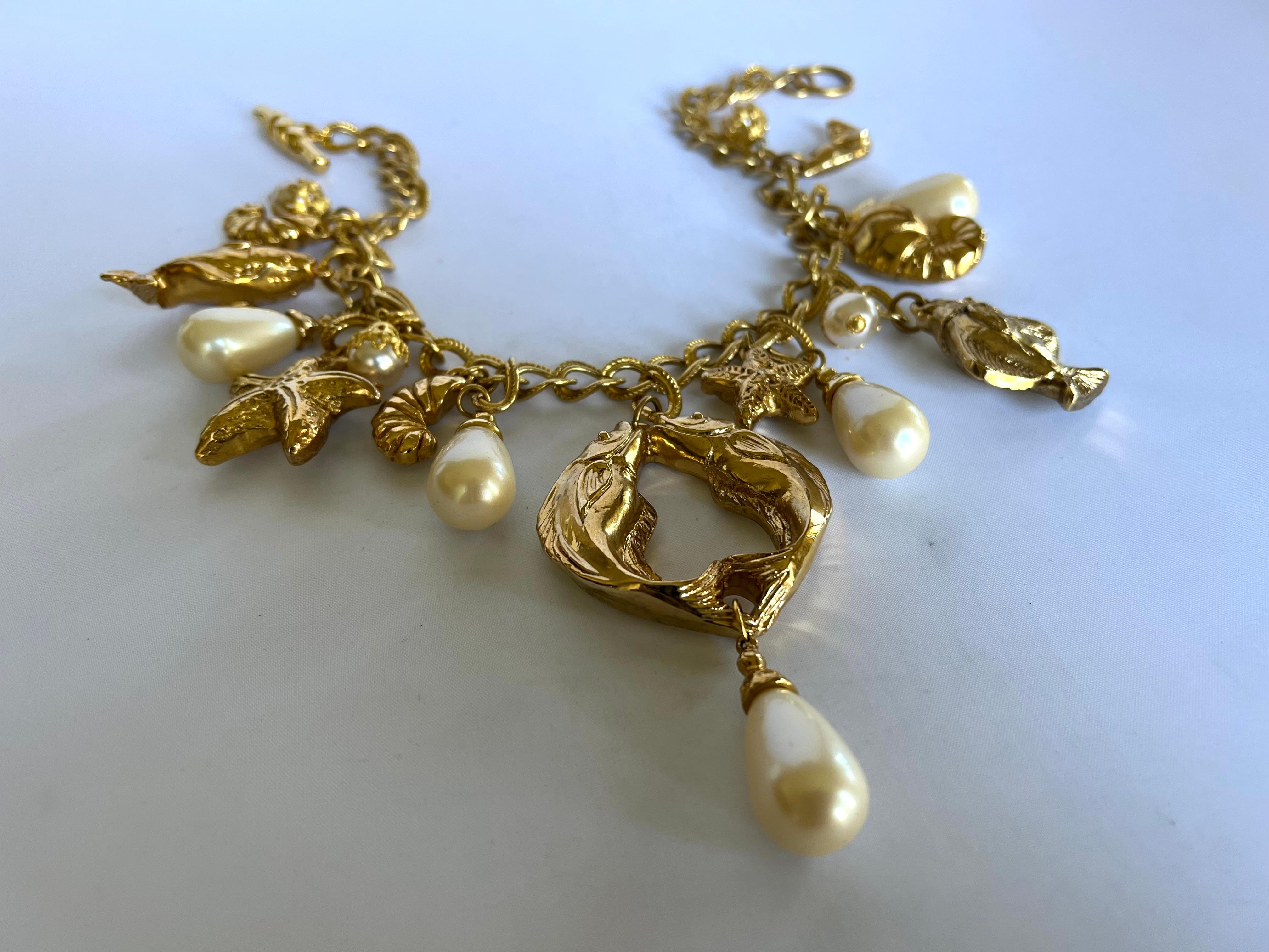 fish pearl necklace