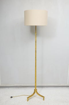 French Vintage Gilt-Iron Floor Lamp