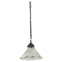 French Vintage Glass Pendant