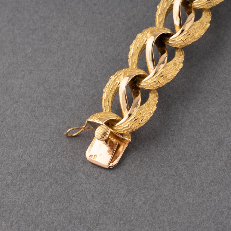 French Vintage Gold Bracelet For Sale at 1stDibs
