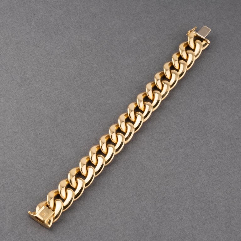 French Vintage Gold Bracelet For Sale at 1stDibs