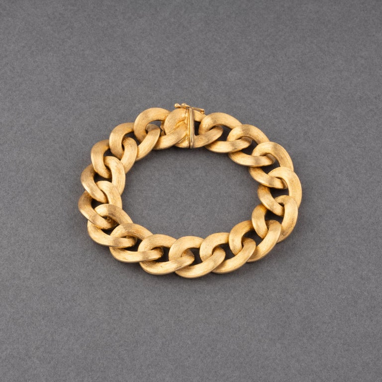 French Vintage Gold Bracelet For Sale at 1stDibs