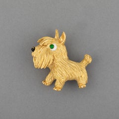 French Vintage Gold Brooch