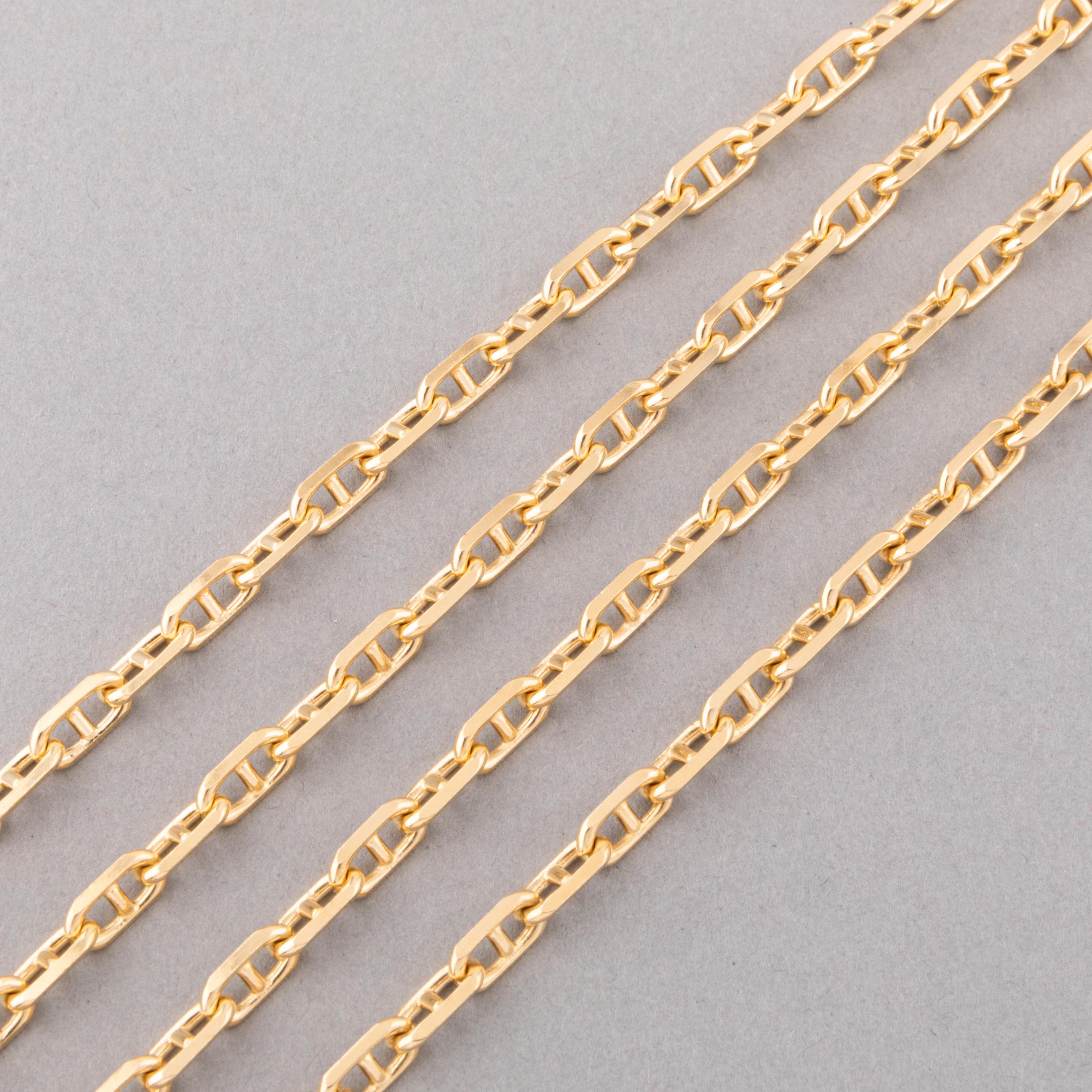 Women's French Vintage Gold Chain Necklace