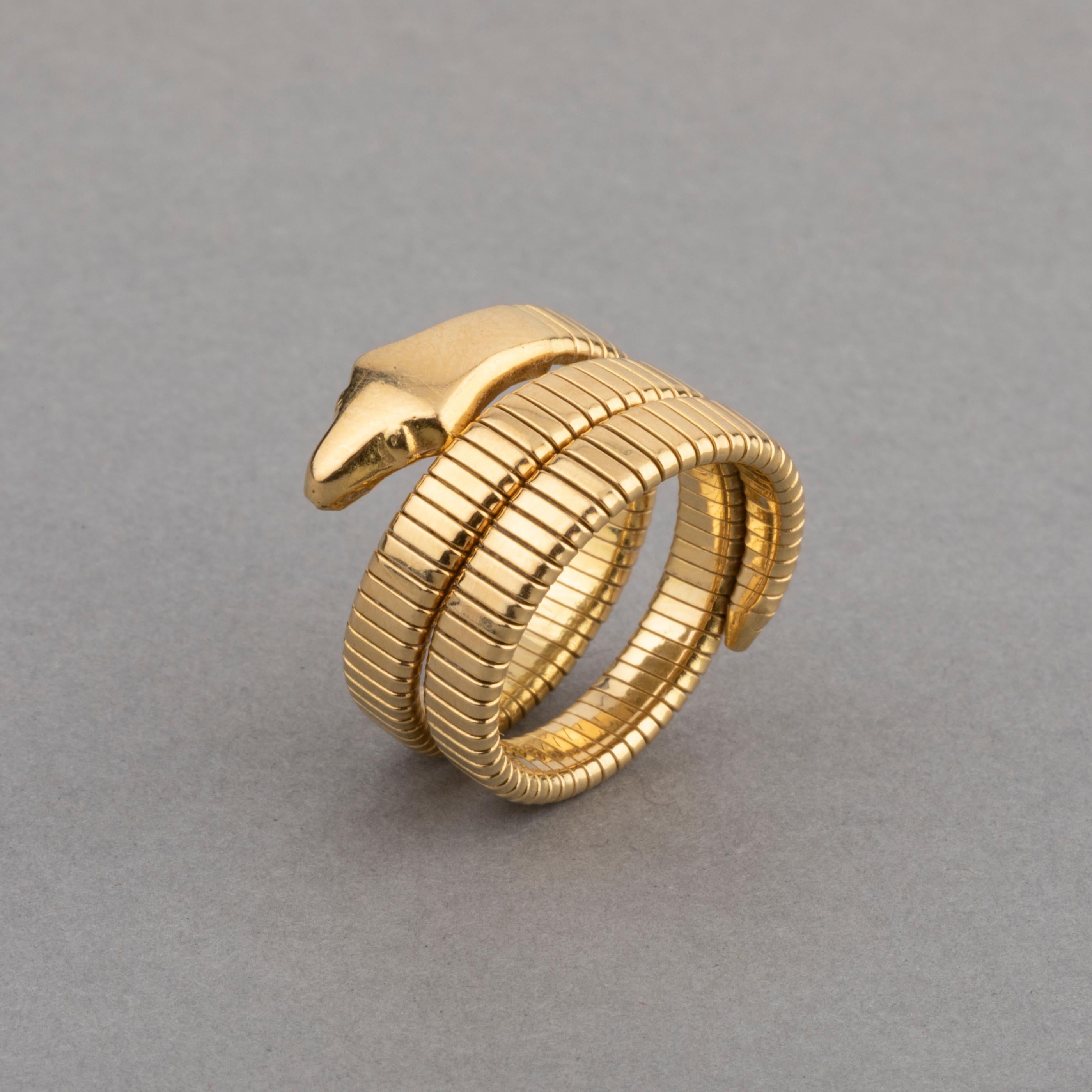 Women's French Vintage Gold Snake Ring