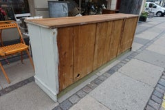French Vintage Grocery Shop Counter / Side Board