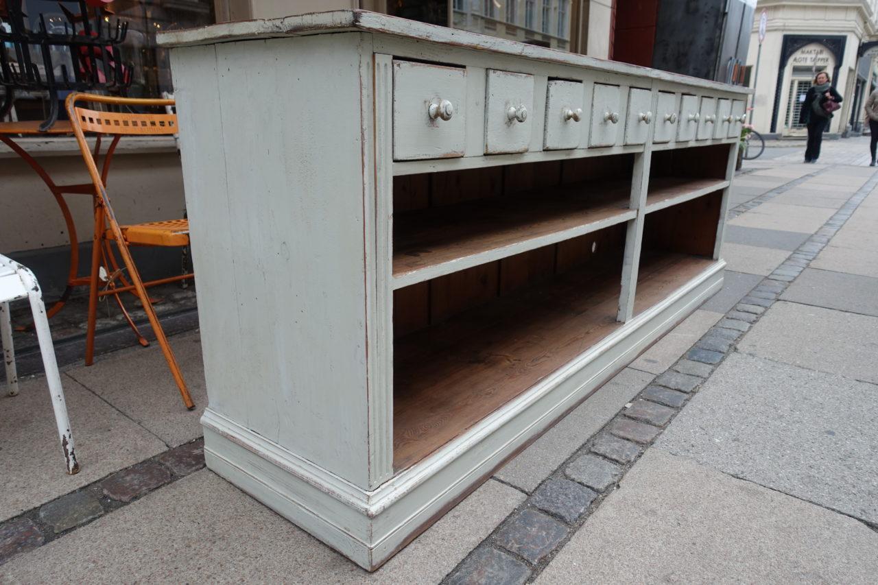 French Vintage Grocery Shop Counter / Side Board 2