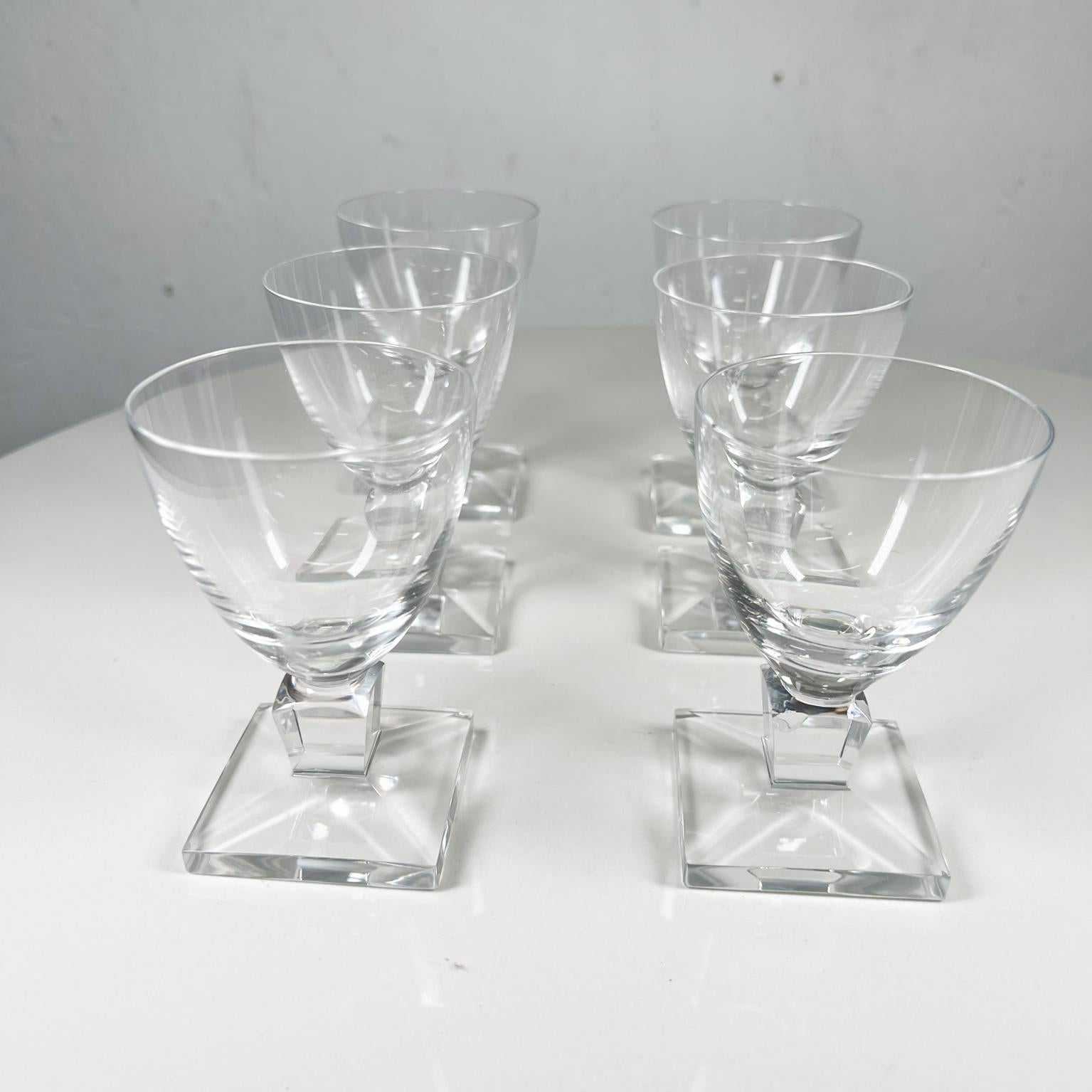 square base wine glasses
