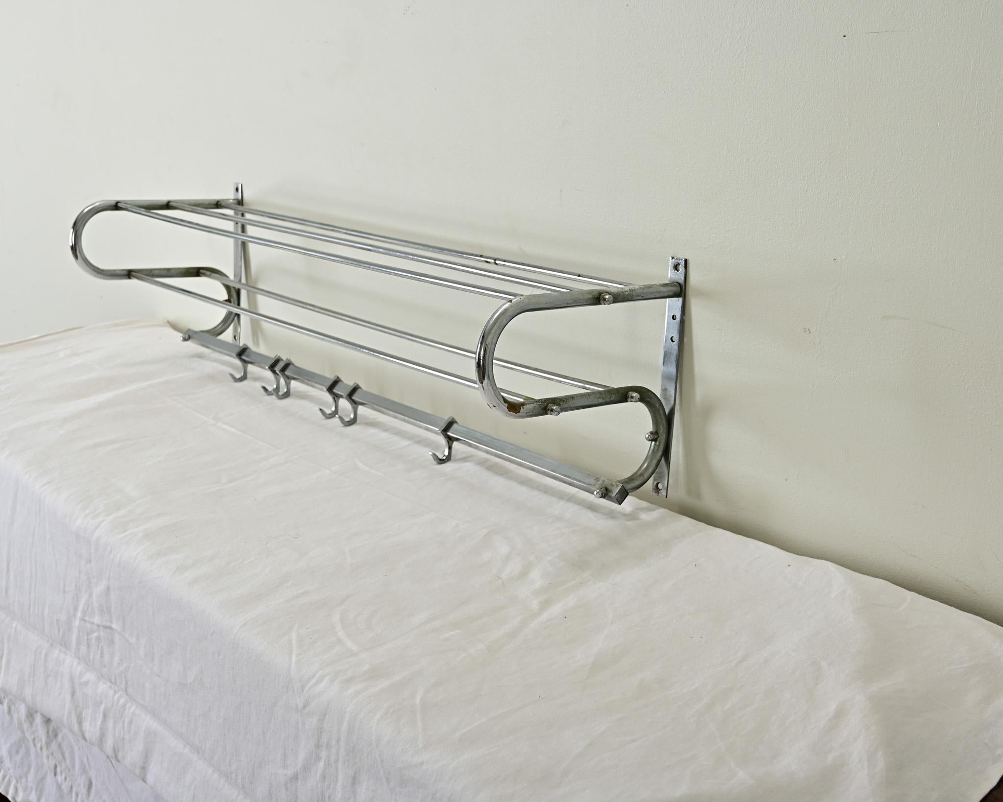 French Vintage Hat & Coat Train Rack For Sale 3