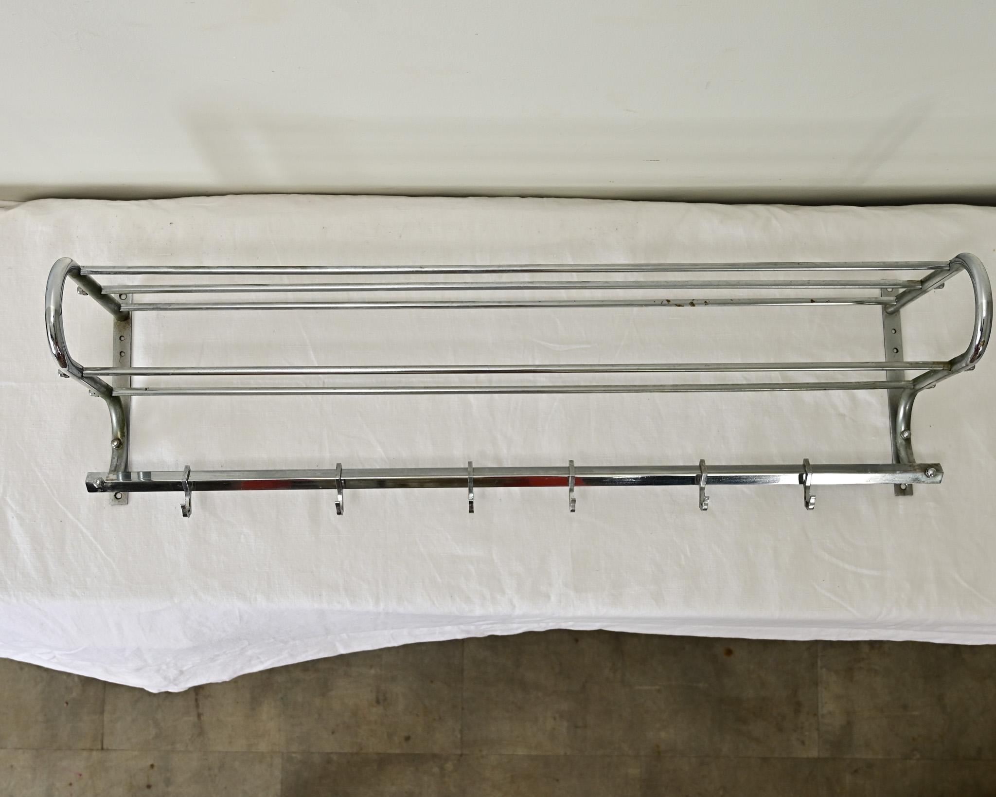 Other French Vintage Hat & Coat Train Rack For Sale