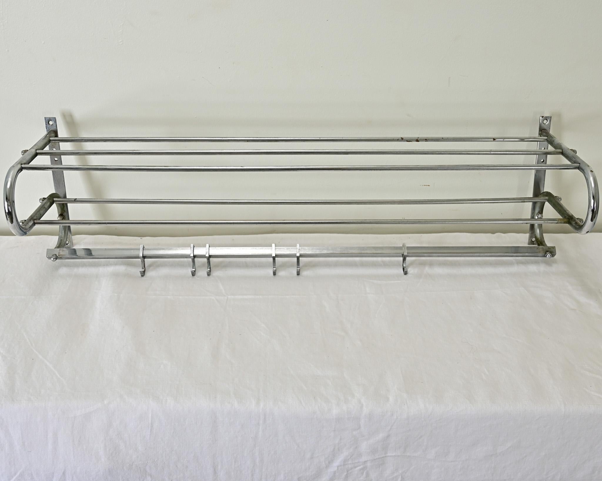 French Vintage Hat & Coat Train Rack For Sale 2