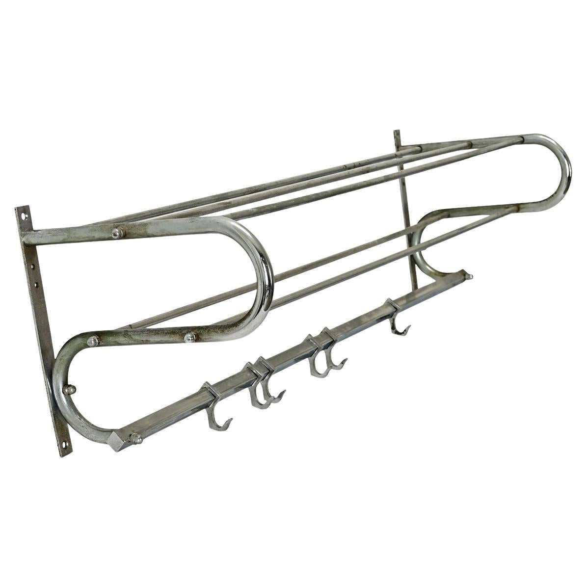 French Vintage Hat & Coat Train Rack