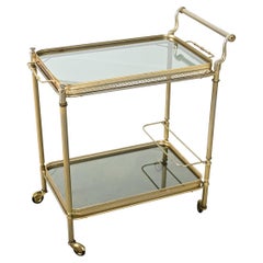 French Vintage Hollywood Regency Bar Cart