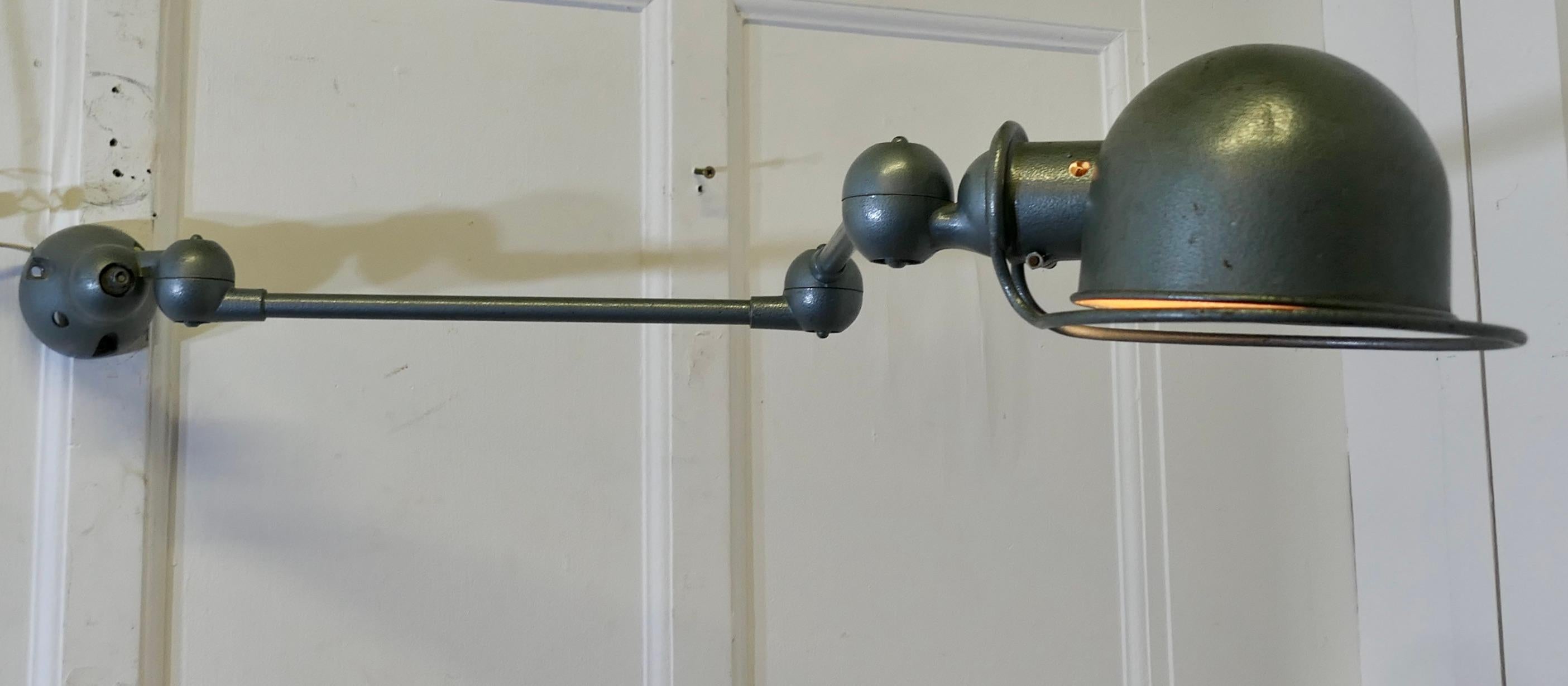 Mid-20th Century French Vintage Industrial Articulated Wall Light Sconce    For Sale