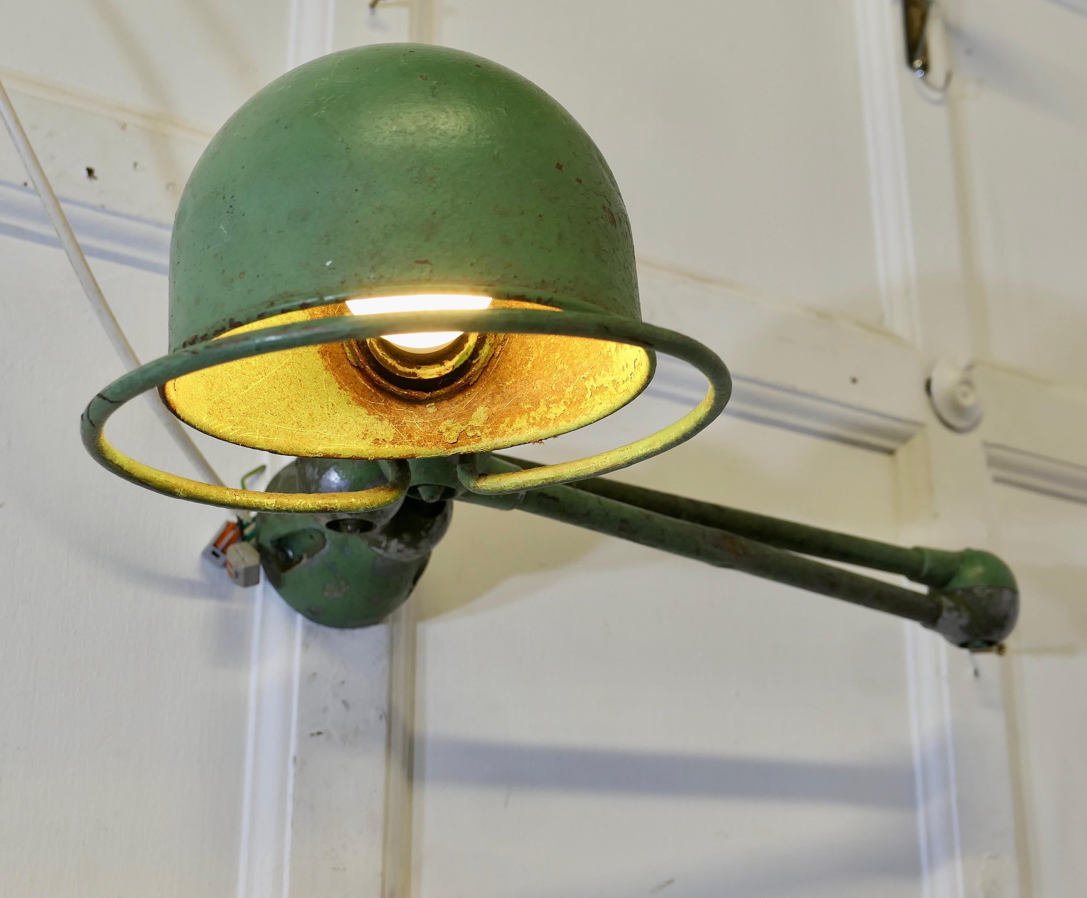 French Vintage Industrial Articulated Wall Light Sconce   For Sale 3