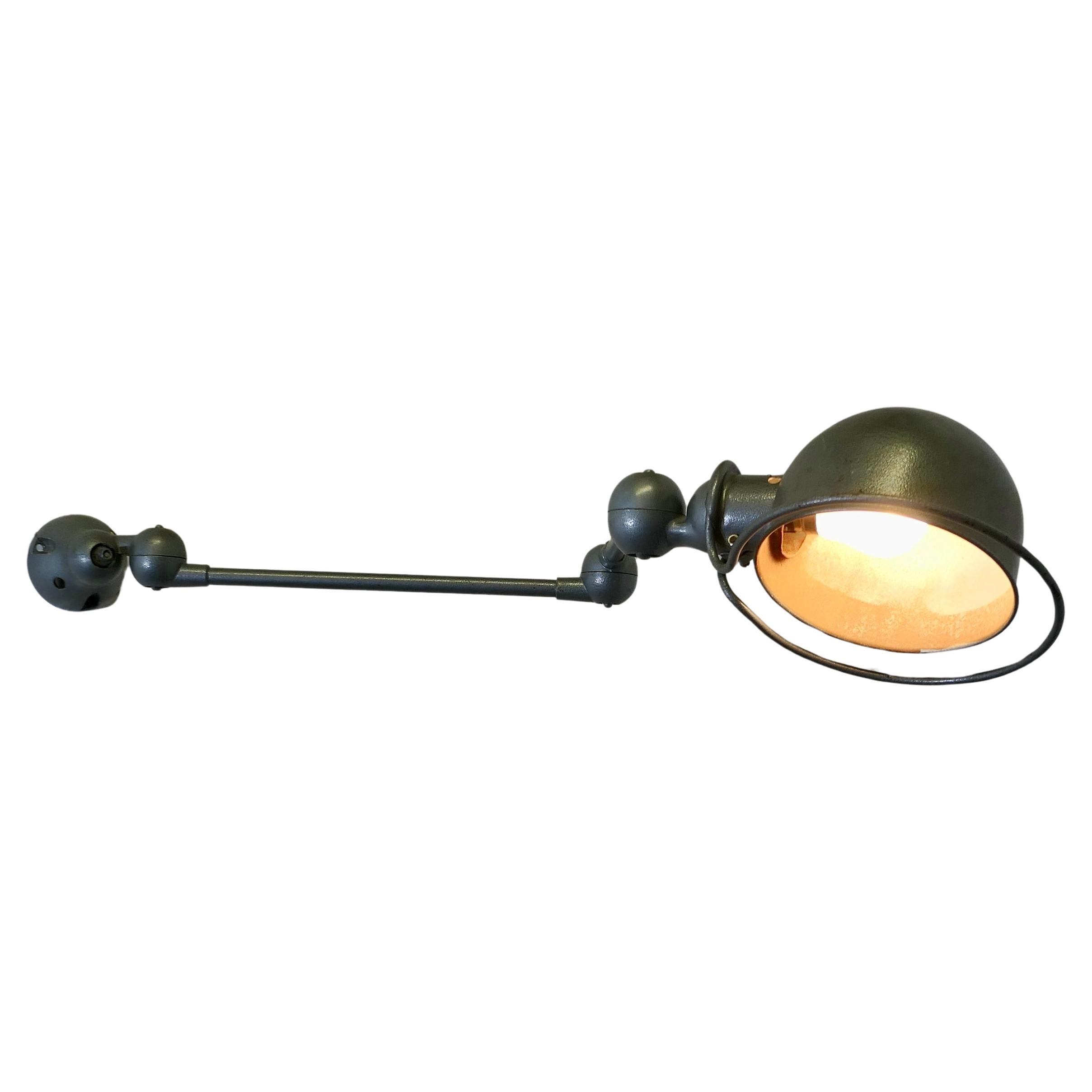 French Vintage Industrial Articulated Wall Light Sconce    For Sale