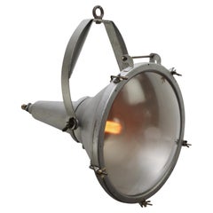 French Vintage Industrial Clear Glass streetlight Spotlight