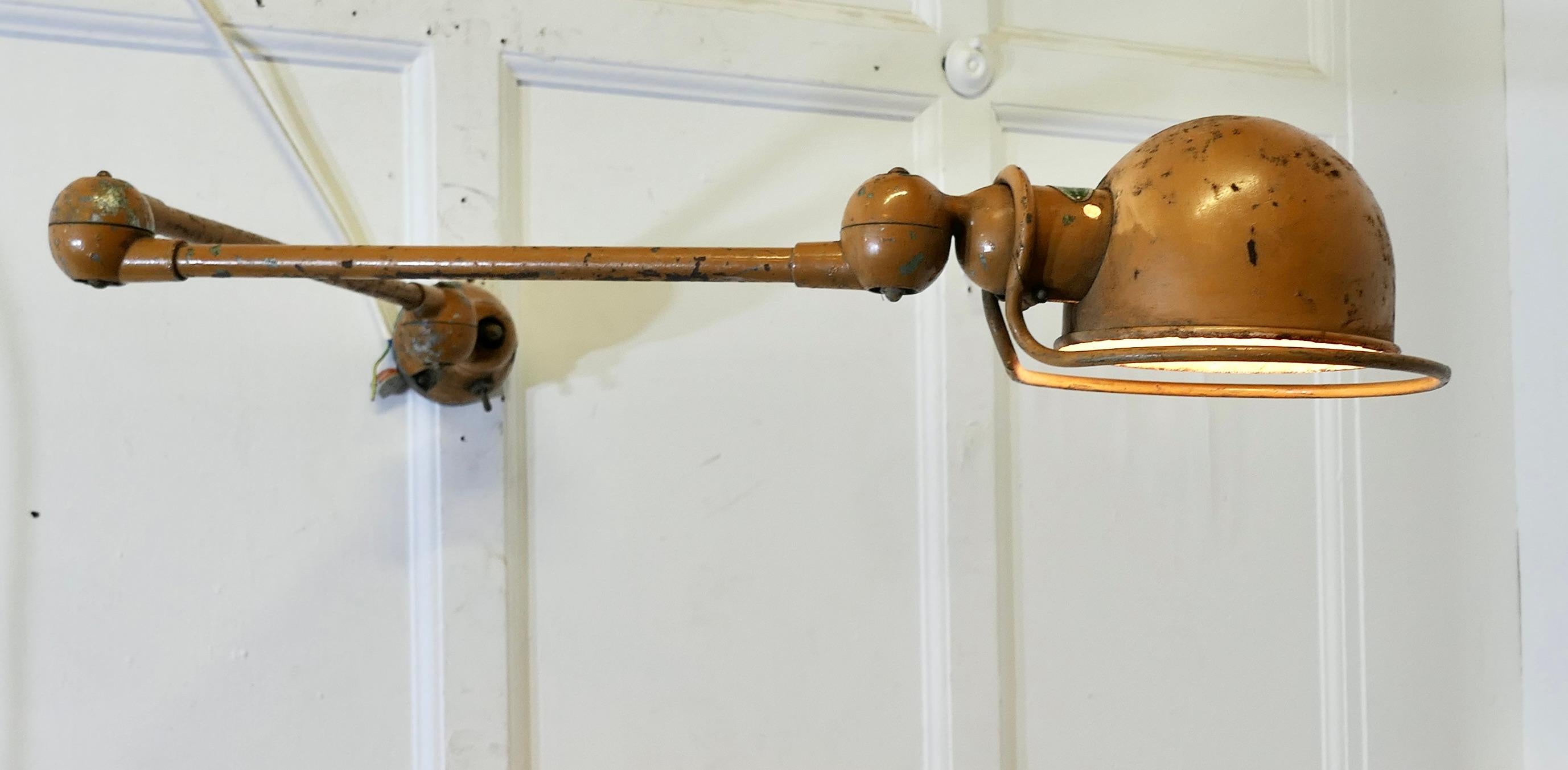 French Vintage Industrial Jielde Articulated Wall Light Sconce  This is a very u For Sale 1