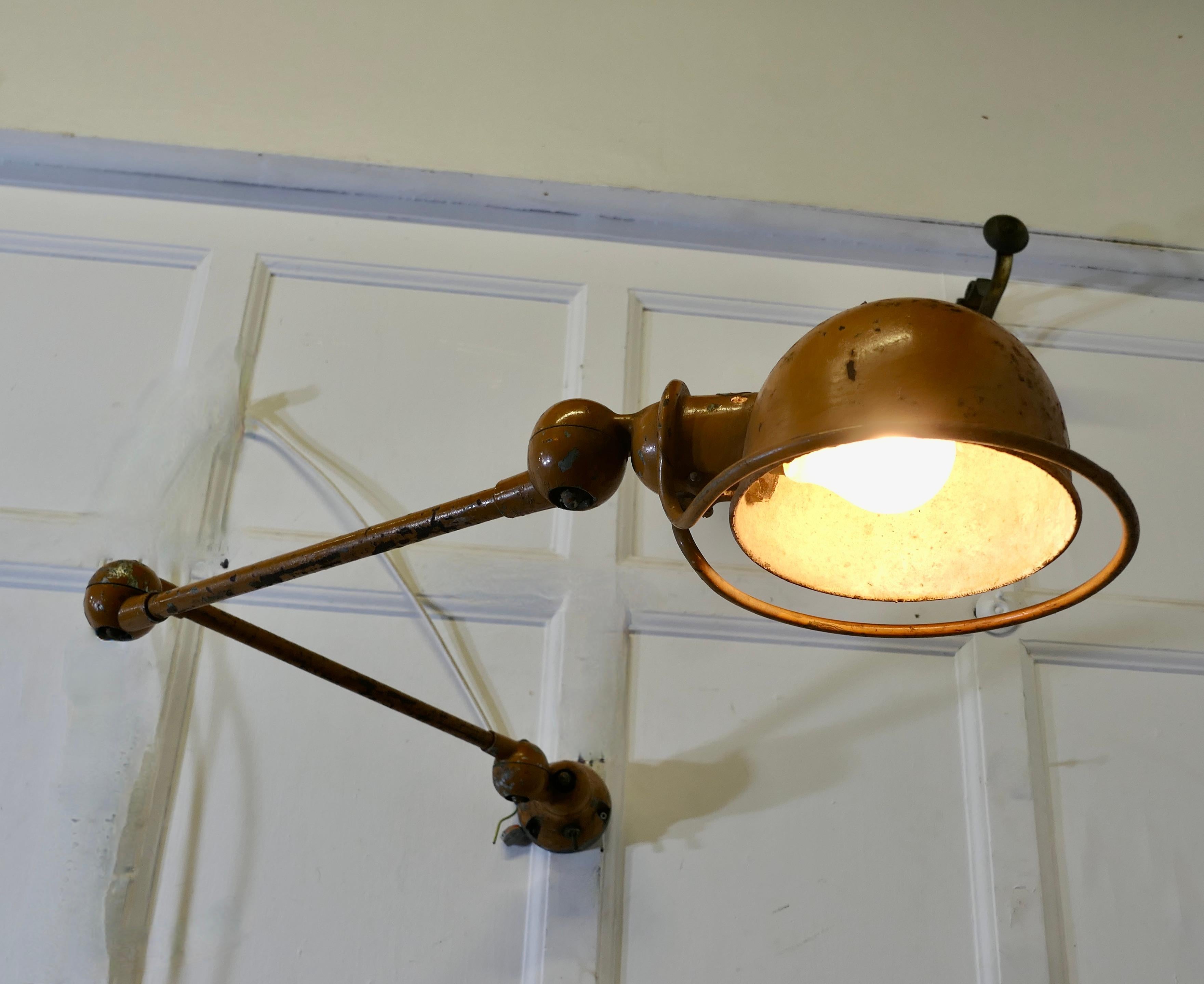 French Vintage Industrial Jielde Articulated Wall Light Sconce  This is a very u For Sale 2