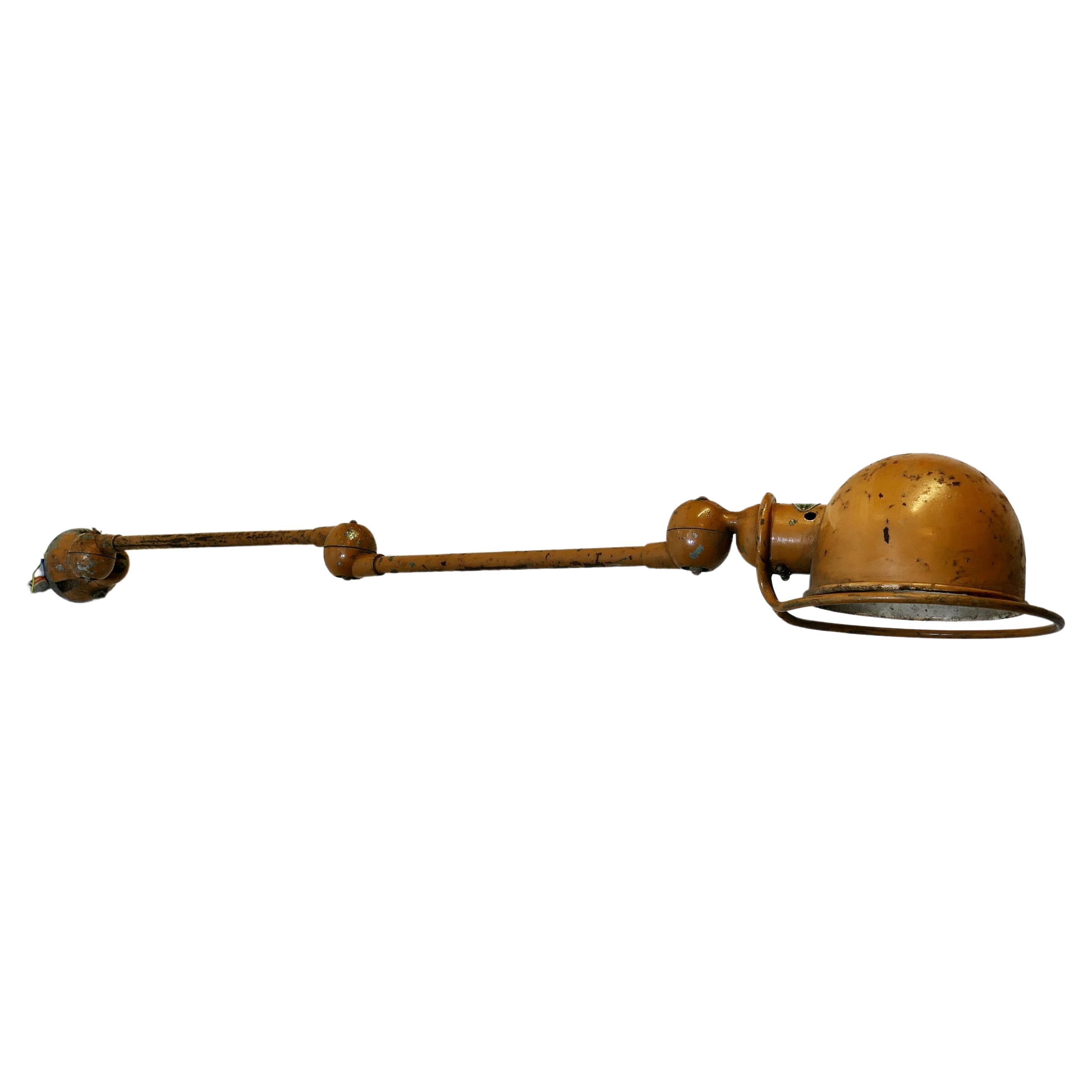 French Vintage Industrial Jielde Articulated Wall Light Sconce  This is a very u For Sale