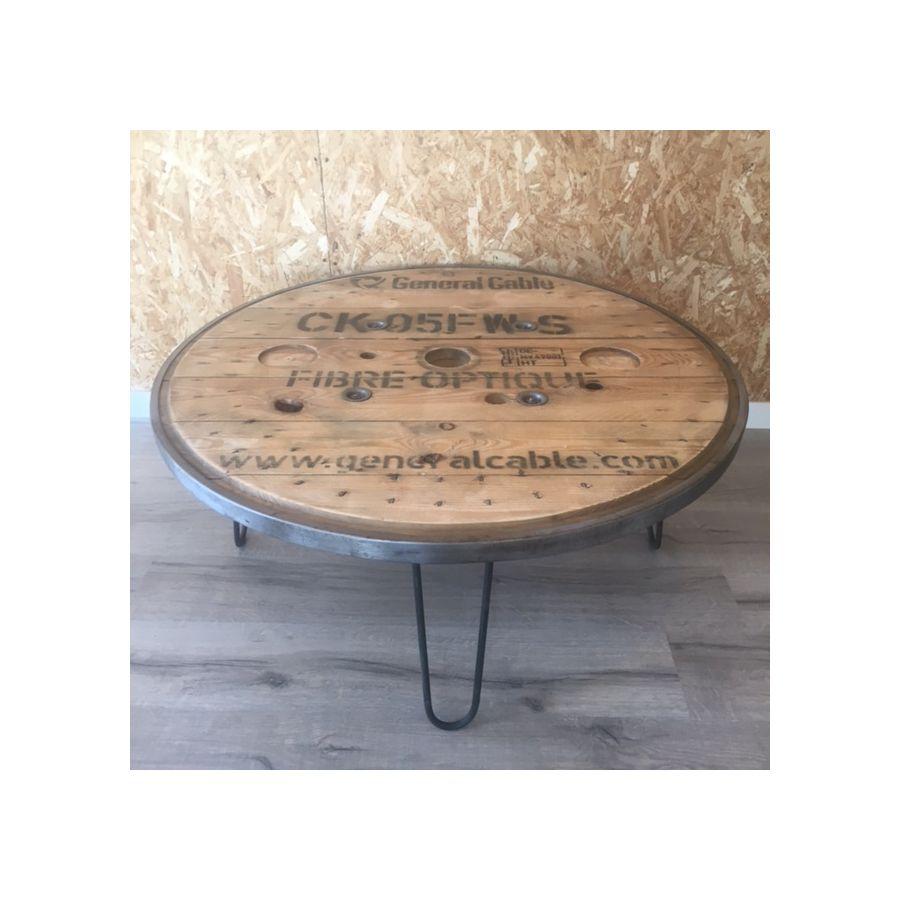 French Vintage Industrial Round Diner Table In Good Condition In Paris, FR