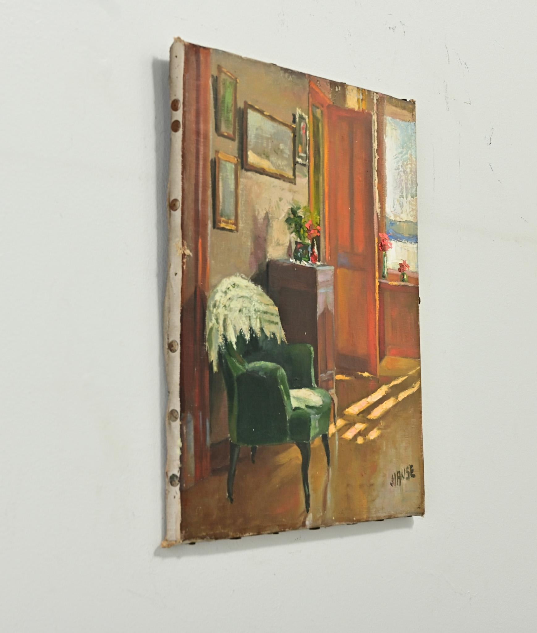 French Vintage Interior Rendering In Good Condition In Baton Rouge, LA