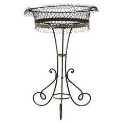 French Used Iron Plant Stand