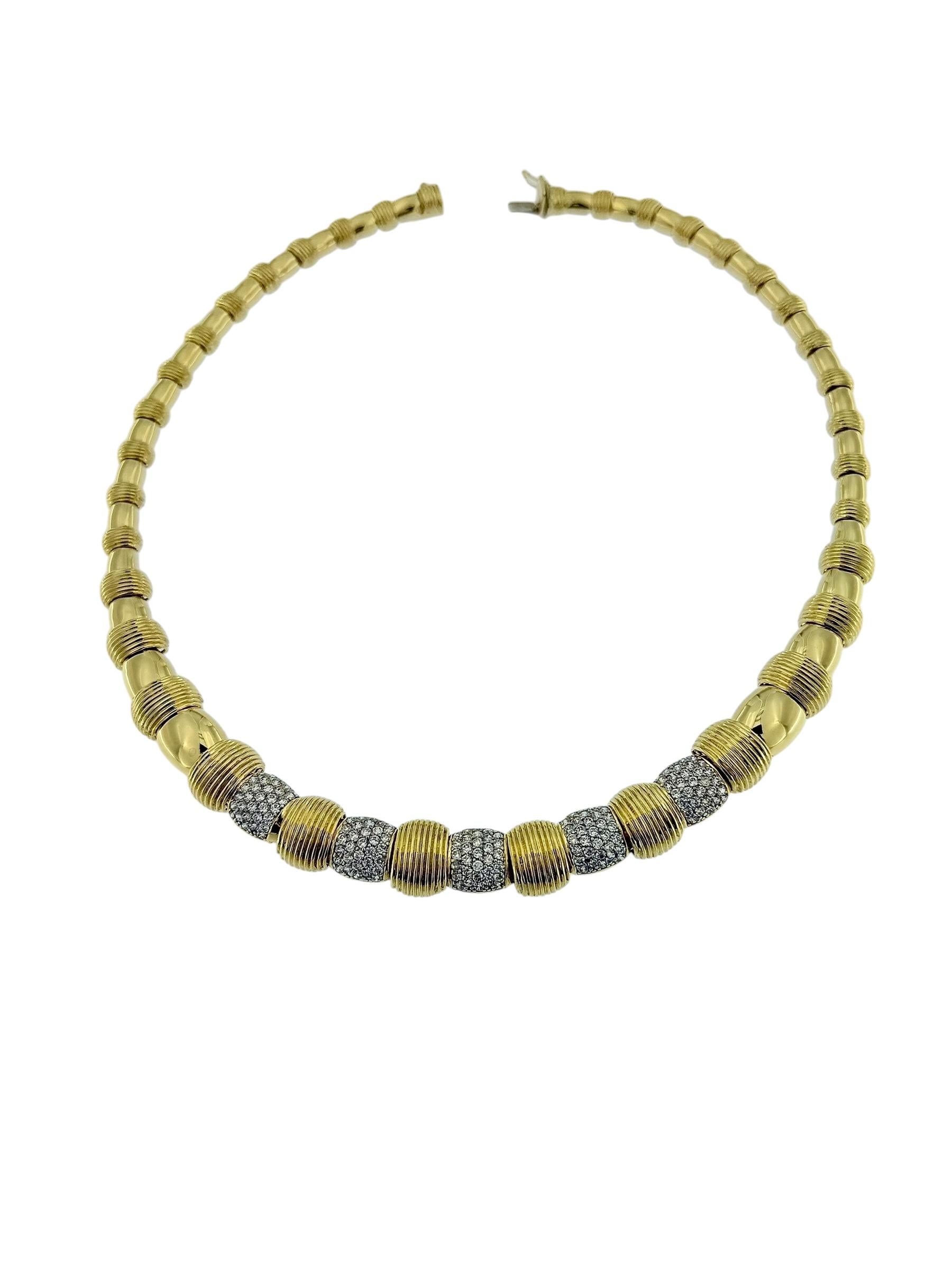 Art Deco French Vintage Jewelry Set Yellow and White Gold with Diamonds For Sale