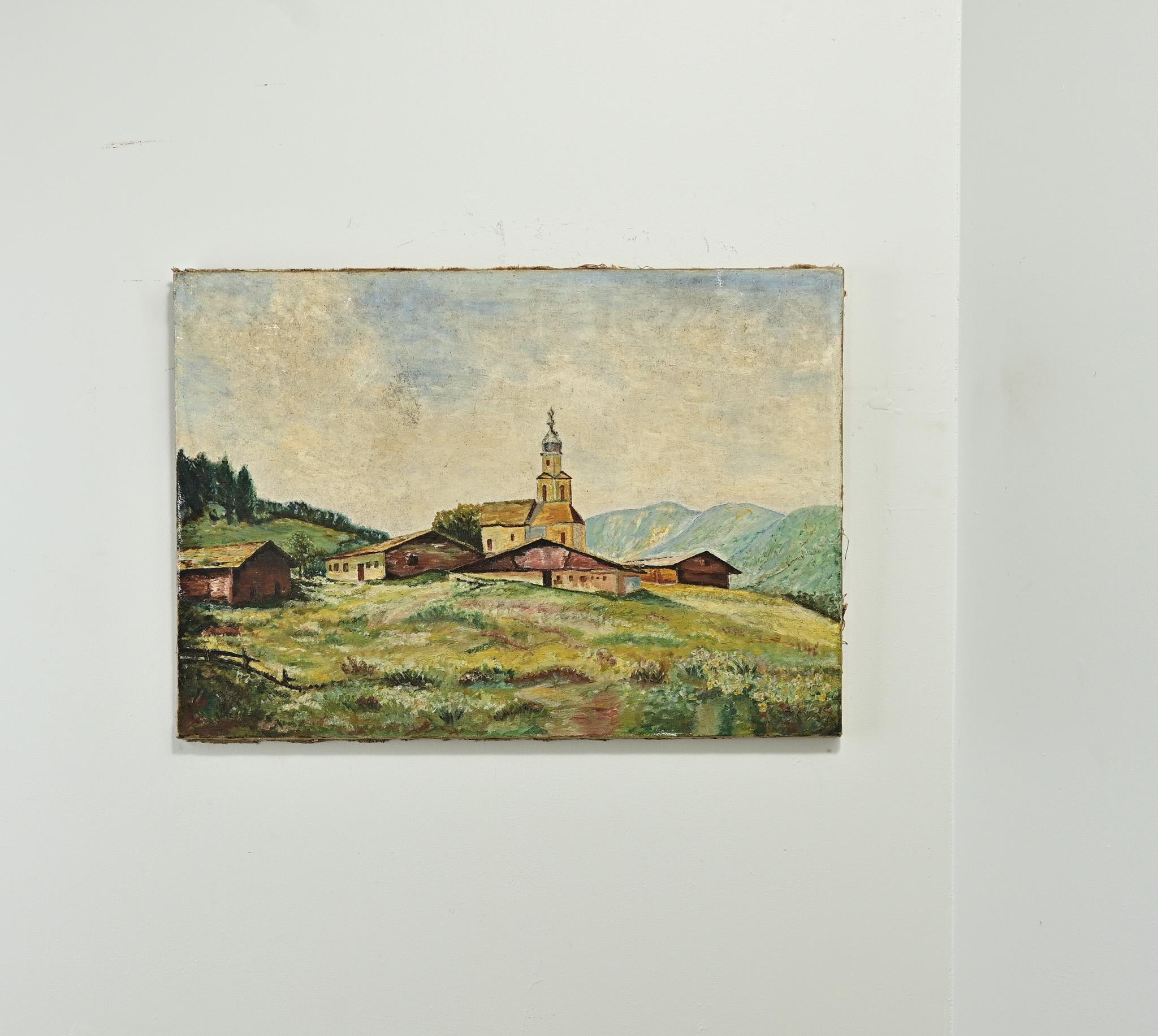 Altro Quadro di paesaggio francese vintage