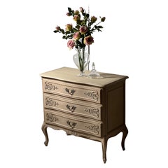 French Vintage Louis XV Bleached Chest of Drawers 