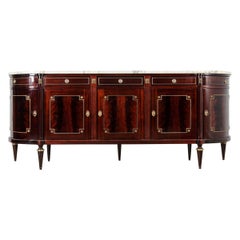 French Vintage Louis XVI Demilune Enfilade