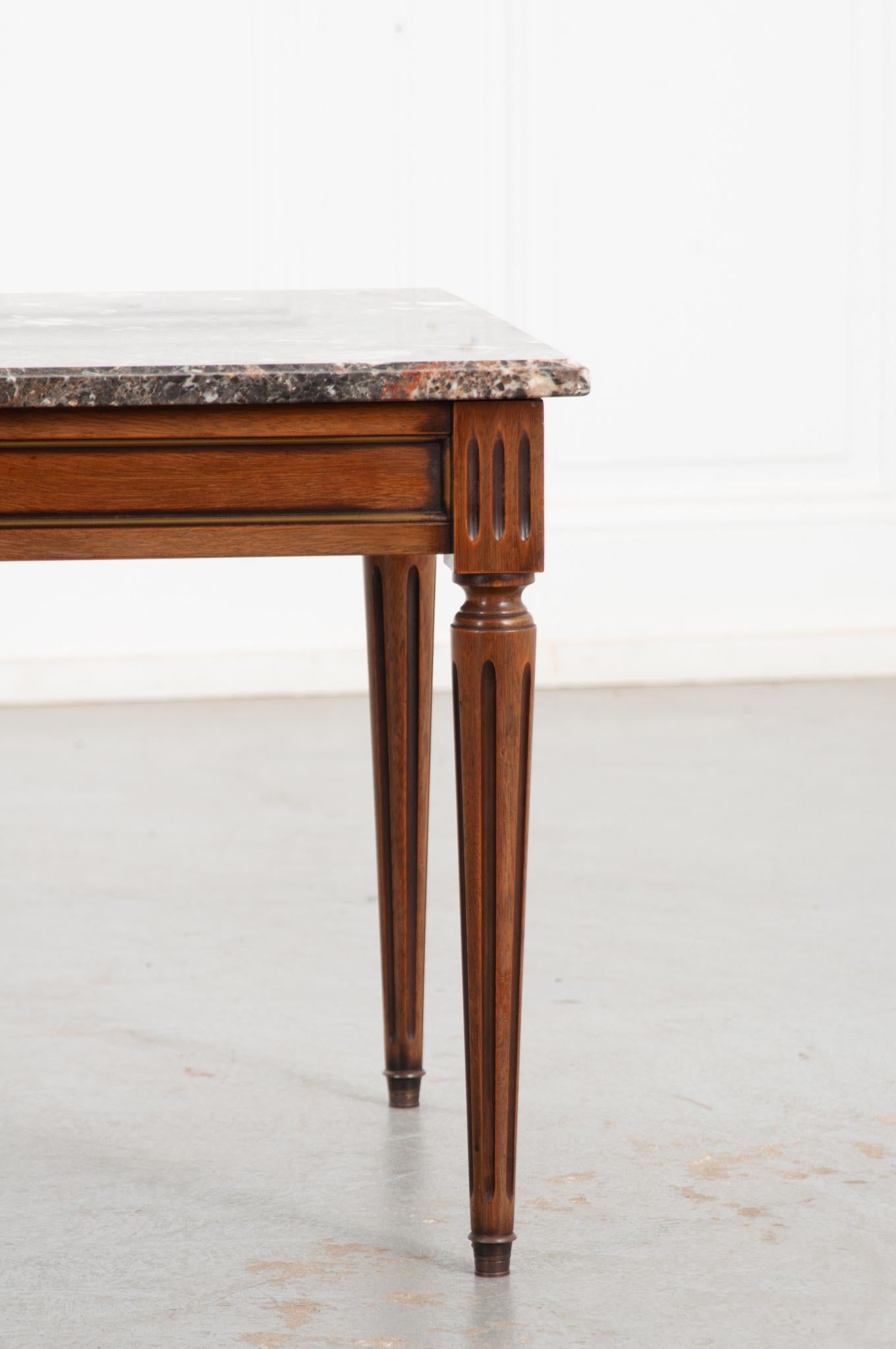 Turned French Vintage Louis XVI Style Coffee Table For Sale