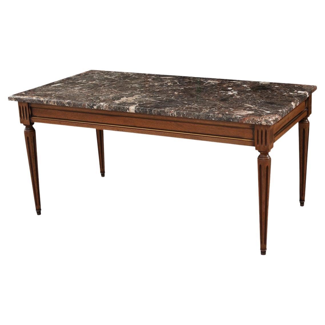 French Vintage Louis XVI Style Coffee Table For Sale