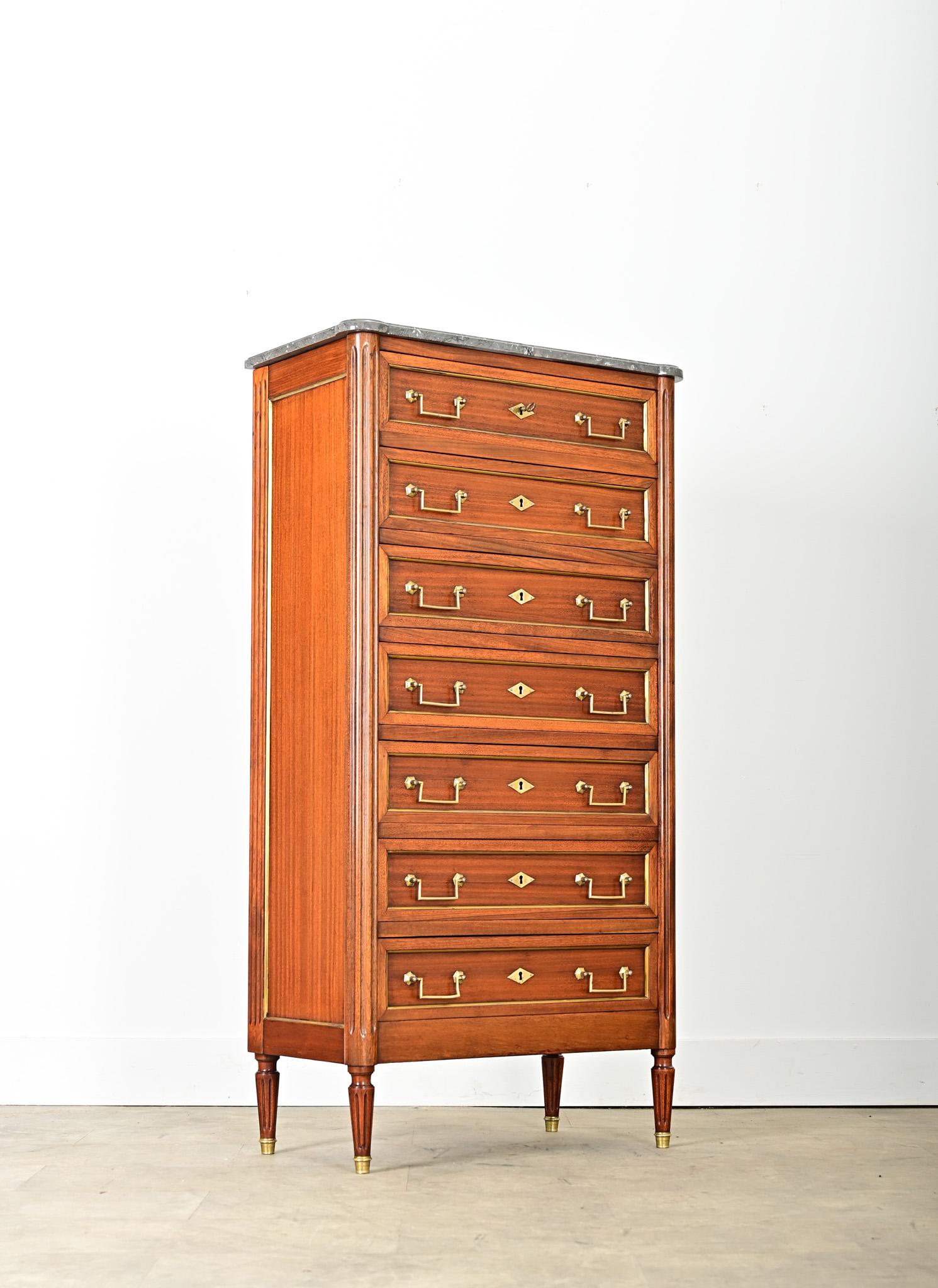 French Vintage Louis XVI Style Semainier For Sale 1