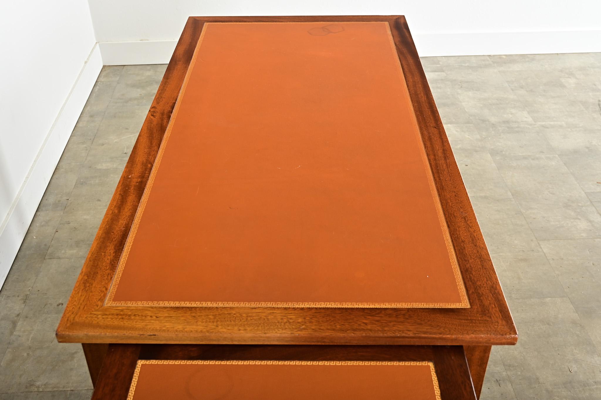 French Vintage Mahogany Directoire Style Desk For Sale 2