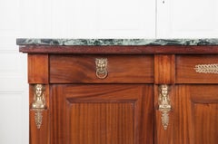 French Vintage Mahogany Enfilade with Marble Top