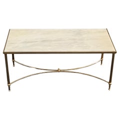 French vintage Marble Coffee Table - Cocktail Table-Lounge Table-Regency Style