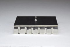 French Vintage Metal and Wood Box, 1970s