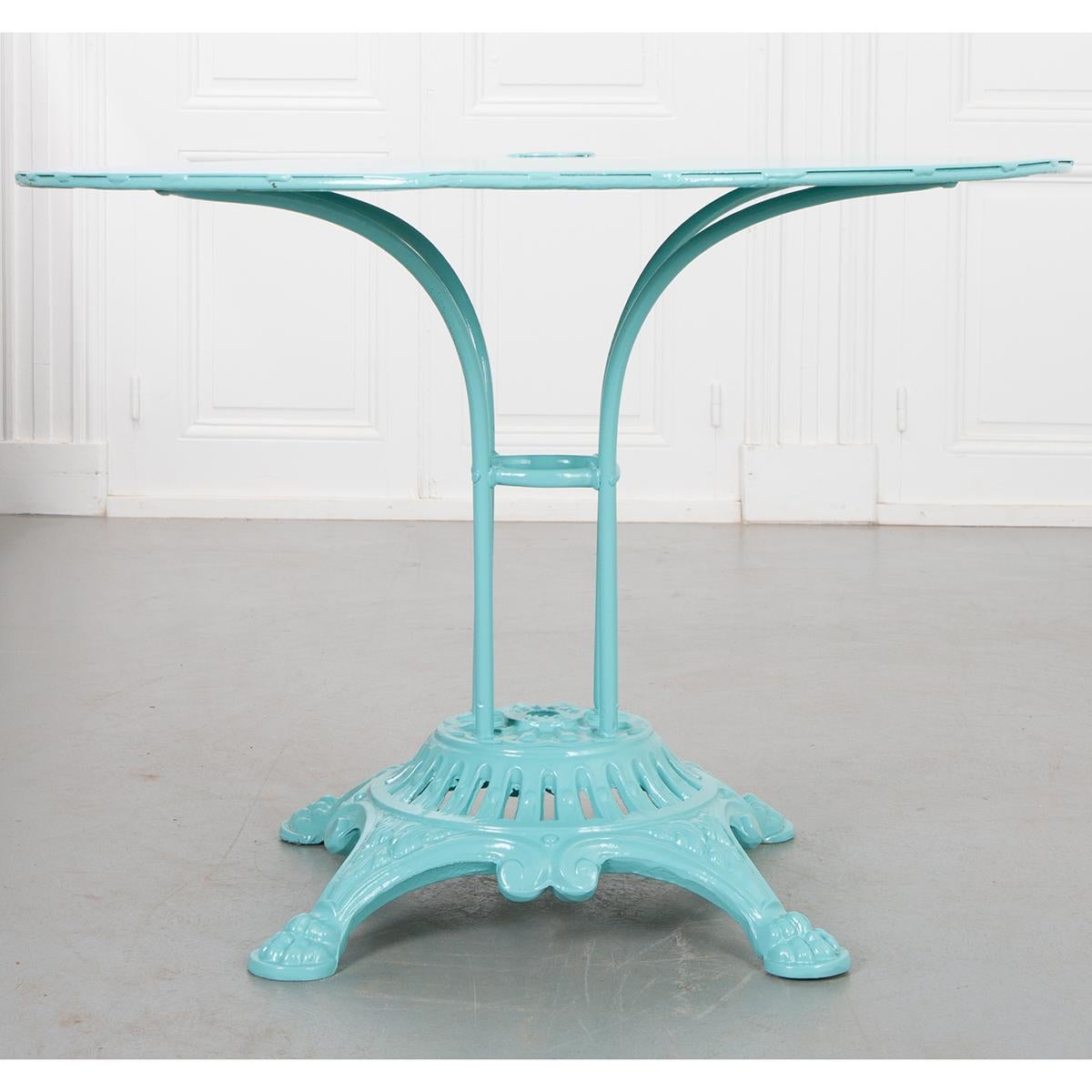 20th Century French Vintage Metal Garden Table For Sale